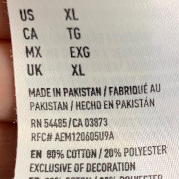 American Eagle Black Full Zip Hoodie Eagle Graphic Men XL Y2K Spell Out Skater - Picture 6 of 14